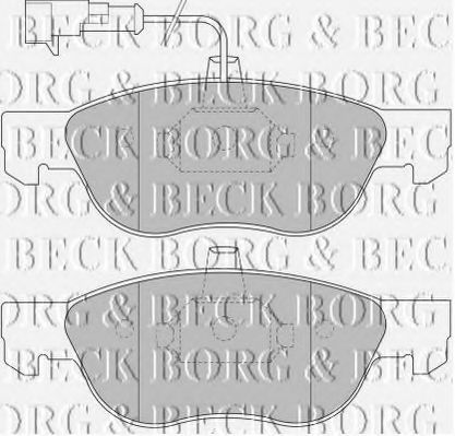 BORG & BECK BBP1452 Тормозные колодки BORG & BECK для ALFA ROMEO