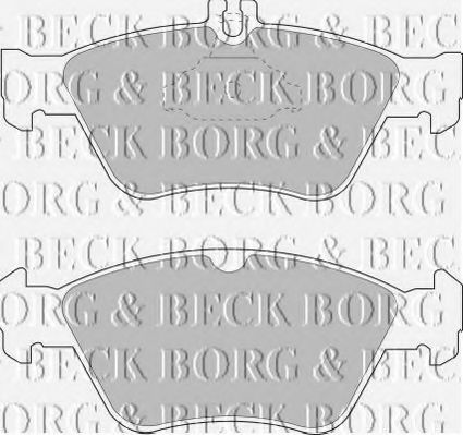 BORG & BECK BBP1454 Тормозные колодки BORG & BECK для MERCEDES-BENZ