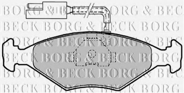 BORG & BECK BBP1456 Тормозные колодки BORG & BECK для FIAT