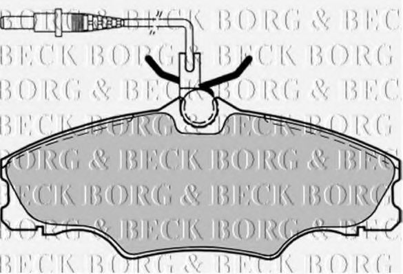 BORG & BECK BBP1459 Тормозные колодки BORG & BECK для PEUGEOT
