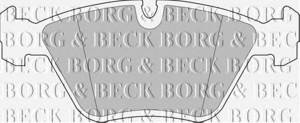 BORG & BECK BBP1460 Тормозные колодки BORG & BECK для JAGUAR