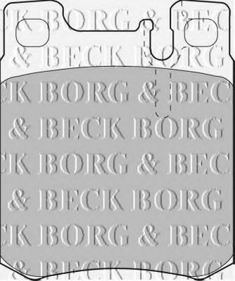 BORG & BECK BBP1462 Тормозные колодки BORG & BECK для CHRYSLER