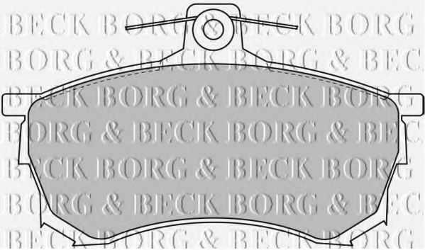 BORG & BECK BBP1463 Тормозные колодки BORG & BECK для MITSUBISHI