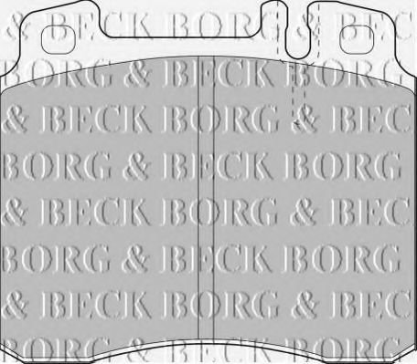 BORG & BECK BBP1464 Тормозные колодки BORG & BECK для MERCEDES-BENZ