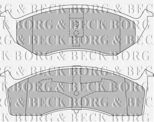 BORG & BECK BBP1465 Тормозные колодки BORG & BECK для CHRYSLER