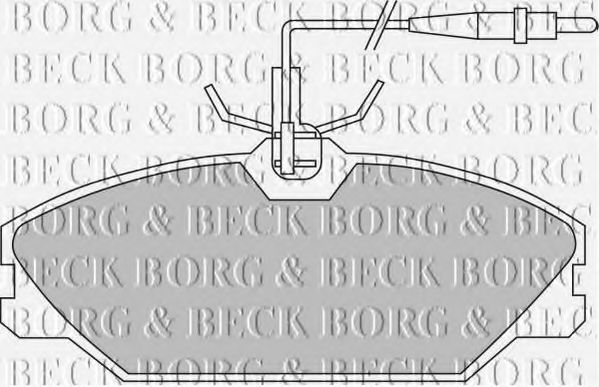BORG & BECK BBP1466 Тормозные колодки BORG & BECK для RENAULT