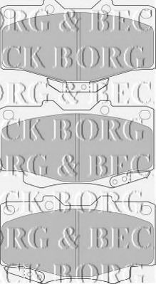 BORG & BECK BBP1469 Тормозные колодки BORG & BECK для TOYOTA