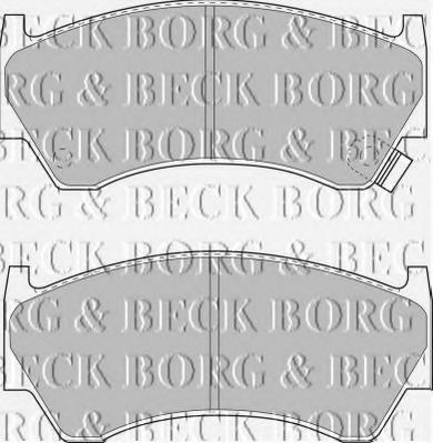 BORG & BECK BBP1470 Тормозные колодки для NISSAN 200 SX