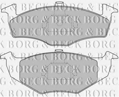 BORG & BECK BBP1471 Тормозные колодки BORG & BECK для SKODA