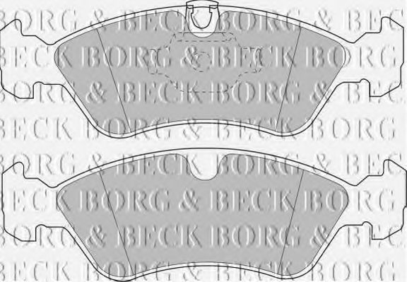 BORG & BECK BBP1474 Тормозные колодки BORG & BECK для OPEL