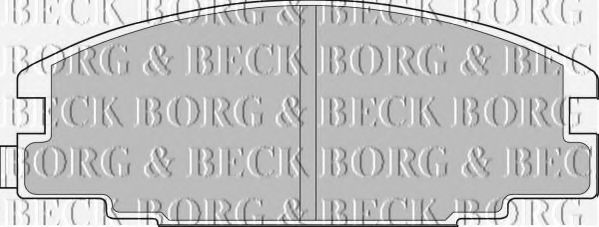 BORG & BECK BBP1476 Тормозные колодки BORG & BECK для OPEL