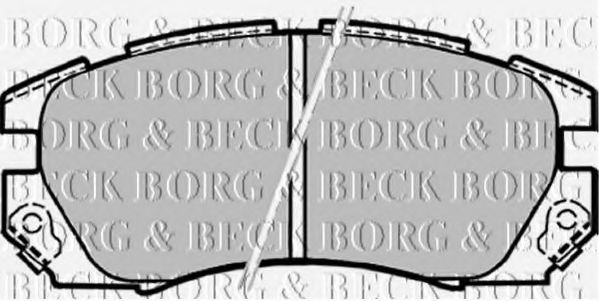 BORG & BECK BBP1479 Тормозные колодки BORG & BECK для SUBARU