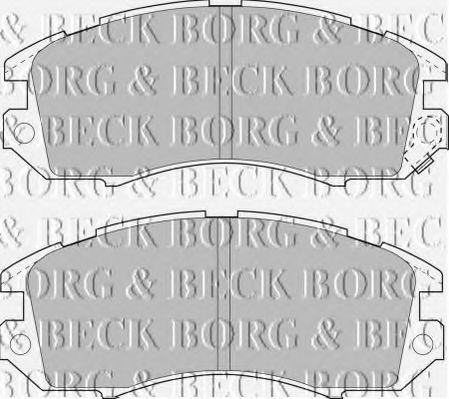 BORG & BECK BBP1480 Тормозные колодки BORG & BECK для SUBARU