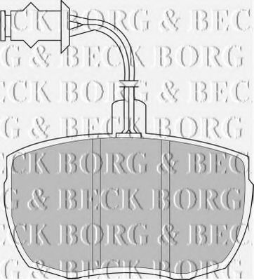 BORG & BECK BBP1481 Тормозные колодки BORG & BECK для LAND ROVER
