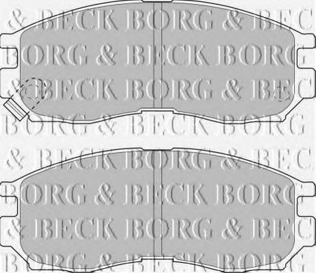 BORG & BECK BBP1484 Тормозные колодки BORG & BECK для MITSUBISHI