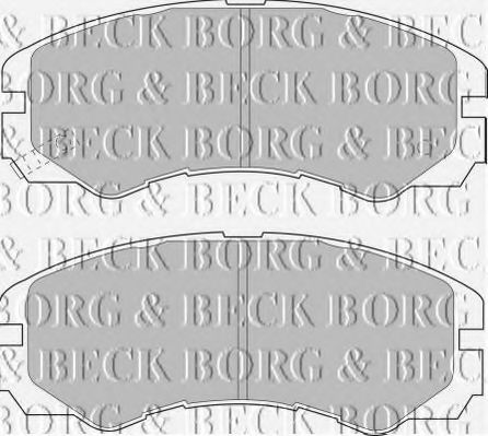 BORG & BECK BBP1485 Тормозные колодки для ISUZU