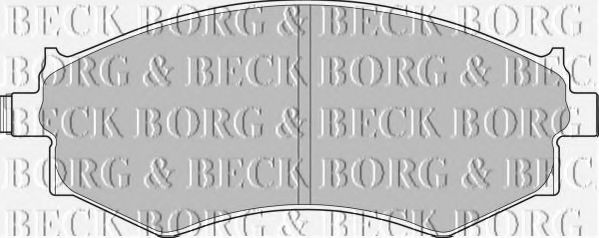 BORG & BECK BBP1494 Тормозные колодки BORG & BECK для DAEWOO
