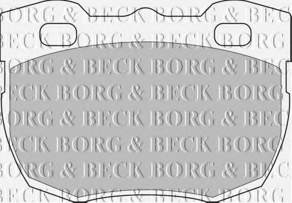 BORG & BECK BBP1496 Тормозные колодки BORG & BECK для LAND ROVER