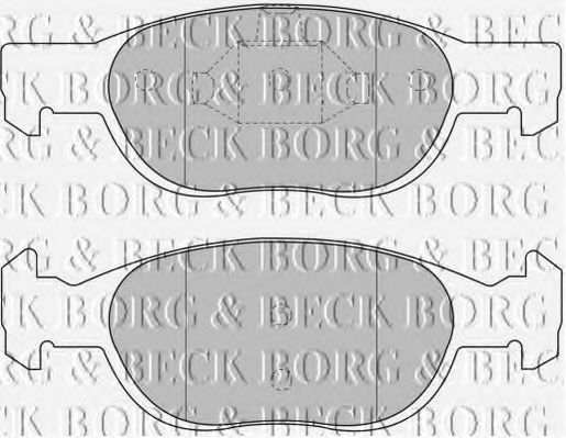 BORG & BECK BBP1499 Тормозные колодки BORG & BECK для FIAT