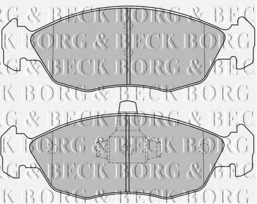BORG & BECK BBP1505 Тормозные колодки BORG & BECK для PEUGEOT