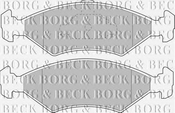 BORG & BECK BBP1509 Тормозные колодки BORG & BECK для MAZDA