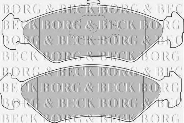 BORG & BECK BBP1510 Тормозные колодки BORG & BECK для MAZDA