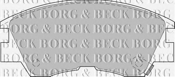 BORG & BECK BBP1511 Тормозные колодки BORG & BECK для MITSUBISHI