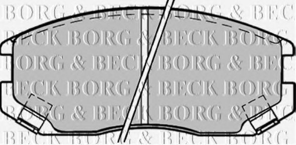 BORG & BECK BBP1518 Тормозные колодки BORG & BECK для DAIHATSU