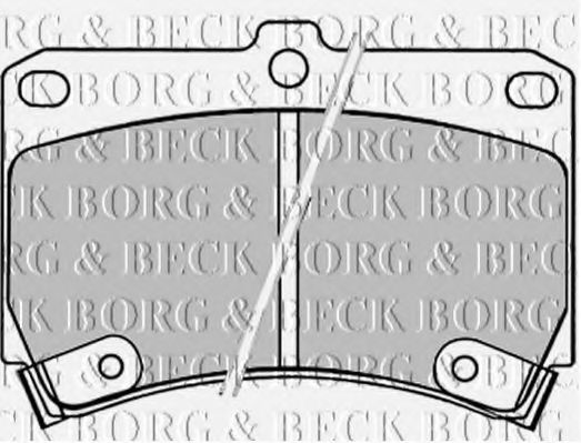 BORG & BECK BBP1520 Тормозные колодки BORG & BECK для KIA