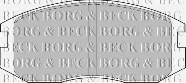 BORG & BECK BBP1521 Тормозные колодки BORG & BECK для MITSUBISHI
