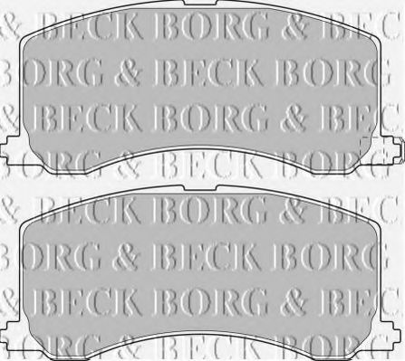 BORG & BECK BBP1522 Тормозные колодки BORG & BECK для SUZUKI