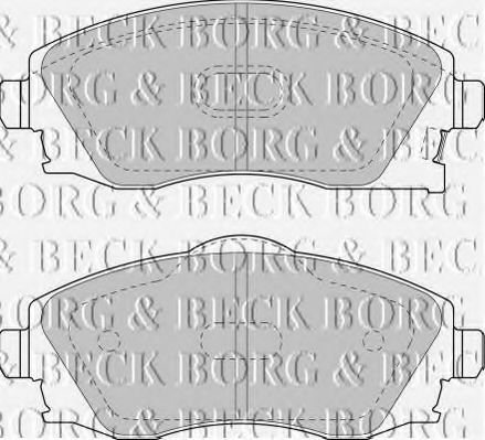 BORG & BECK BBP1523 Тормозные колодки BORG & BECK для OPEL