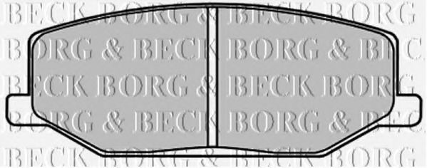 BORG & BECK BBP1524 Тормозные колодки BORG & BECK для SUZUKI
