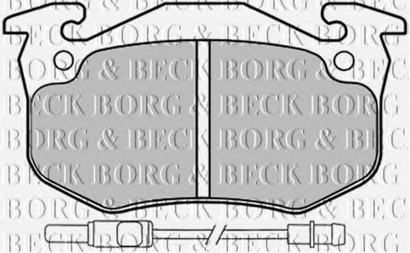 BORG & BECK BBP1525 Тормозные колодки BORG & BECK для PEUGEOT