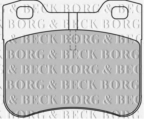 BORG & BECK BBP1530 Тормозные колодки BORG & BECK для PEUGEOT