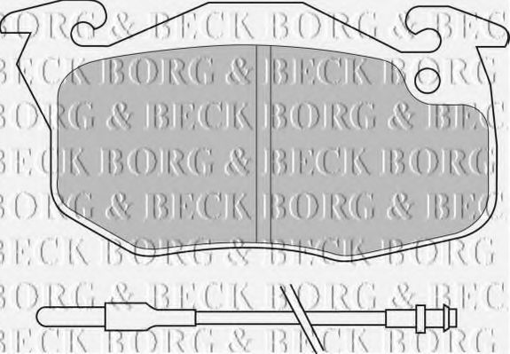 BORG & BECK BBP1532 Тормозные колодки BORG & BECK для PEUGEOT