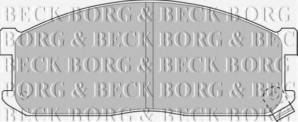 BORG & BECK BBP1536 Тормозные колодки BORG & BECK для MAZDA