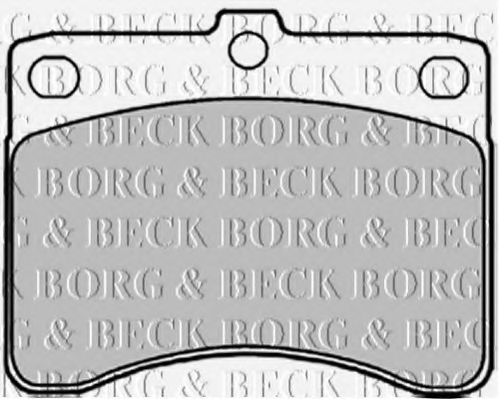 BORG & BECK BBP1547 Тормозные колодки BORG & BECK для DAIHATSU HIJET