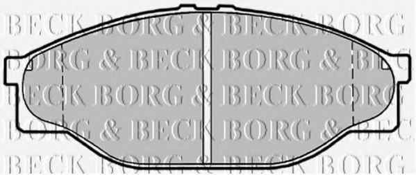 BORG & BECK BBP1548 Тормозные колодки BORG & BECK для TOYOTA