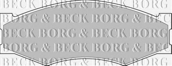 BORG & BECK BBP1551 Тормозные колодки для NISSAN SKYLINE