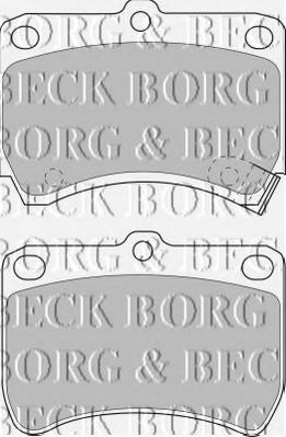 BORG & BECK BBP1553 Тормозные колодки BORG & BECK для KIA