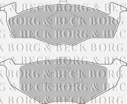 BORG & BECK BBP1555 Тормозные колодки BORG & BECK для VOLKSWAGEN POLO