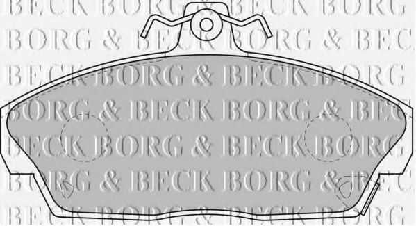 BORG & BECK BBP1559 Тормозные колодки BORG & BECK для ROVER