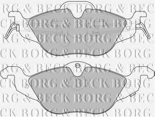 BORG & BECK BBP1563 Тормозные колодки BORG & BECK для OPEL