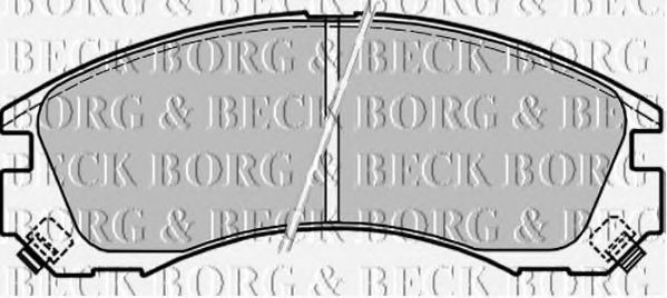 BORG & BECK BBP1565 Тормозные колодки BORG & BECK для PEUGEOT