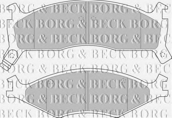 BORG & BECK BBP1573 Тормозные колодки BORG & BECK для KIA