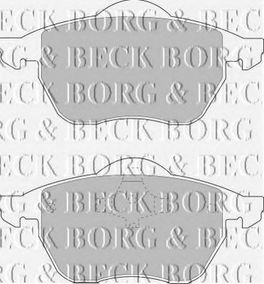 BORG & BECK BBP1575 Тормозные колодки BORG & BECK для AUDI