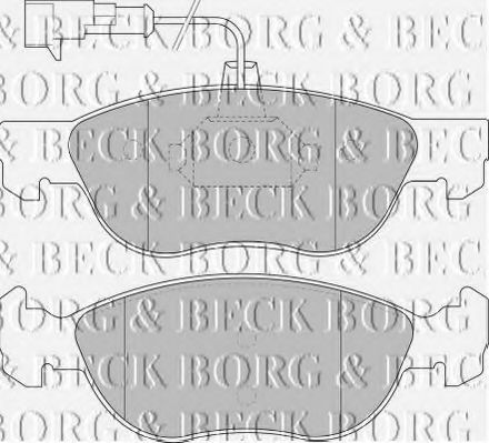 BORG & BECK BBP1576 Тормозные колодки BORG & BECK для FIAT