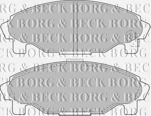 BORG & BECK BBP1581 Тормозные колодки для DAIHATSU PYZAR
