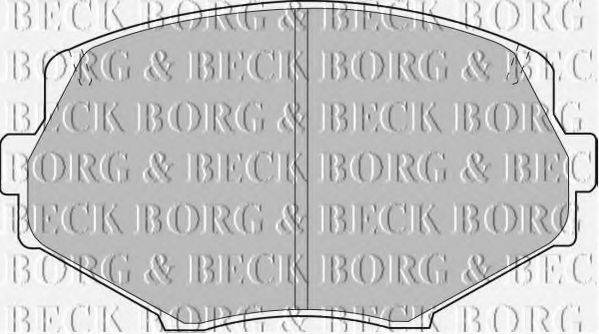BORG & BECK BBP1583 Тормозные колодки BORG & BECK для MAZDA